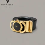 کمربند مردانه طرح Ferragamo دوحلقه‌ای