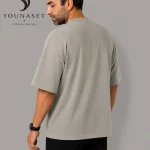تیشرت مردانه نخی catch سبز طوسی