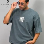 تیشرت مردانه wang آبی دودی