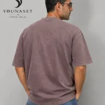 تیشرت مردانه wang رنگ صورتی موکا